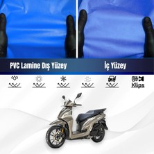 ULTRASHOP Sym Symphony Sr 125 Motosiklet Brandası Su Geçirmez Branda Mavi Branda Motor Branda