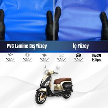 ULTRASHOP Sym Fıddle Iıı 200I Motosiklet Brandası Su Geçirmez Branda Mavi Branda Motor Branda