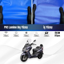 ULTRASHOP Sym Joyrıde Evo 200I Motosiklet Brandası Su Geçirmez Branda Mavi Branda Motor Branda