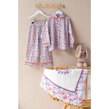Pijama Takımı - Minik Çiçekler / Kırmızı