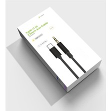 iPhone 15 & 16 Serisi Aux Ses Kablosu Type-C - 3,5 mm Ses Kablosu (1m) Dac Chip