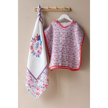 Müslin Bebek Panço - Minik Çiçekler / Kırmızı