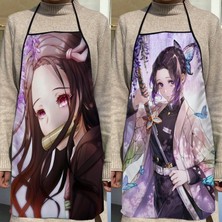 Zhuxi Shop B No.9 Stili 68X95CM Yeni Gelen Demon Slayer Anime Önlük Mutfak Önlükleri Kadınlar Için Oxford Kumaş Temizlik Önlüğü Ev Yemek Pişirme Aksesuarları Önlük (Yurt Dışından)