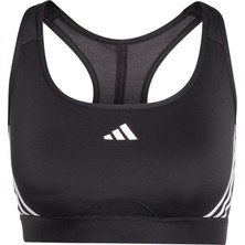 Kadın adidas ADİDAS PWRCT MS 3S BRA IQ3351 BLACK/WHITE Sporcu Sütyeni Rahat Kesim Özellikli