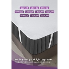 Vavey Mikro Dört Köşe Lastikli Su Sıvı Geçirmez Yatak Koruyucu Alezi 100 x 200  cm