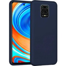 Piyasa Sepeti Xiaomi Redmi Note 9 Pro Pro Max İçi Kadife Silikon Kılıf Lacivert