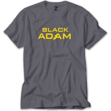 Z zepplin Black Adam Yellow Text Gri Tişört