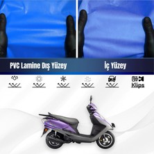 ULTRASHOP Haojin Sunny 125 T Motosiklet Brandası Su Geçirmez Branda Mavi Branda Motor Branda