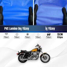 Harley Davidson Sportser Custom Xl 883 C Motosiklet Brandası Su Geçirmez Branda Mavi Motor Branda