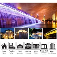 30 cm Wallwasher LED Bina Dış Duvar Aydınlatma Amber Işık