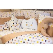 Kista Baby Bebek Uyku Seti Nevresim Takımı 70x130 Damla Kahverengi