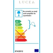 Lucea Bonne Teklı Antık Lak Aplık 1 x E27