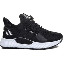 Celira Axs Siyah Beyaz Triko Erkek Sneaker Spor Ayakkabı