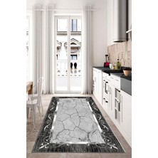 Alina Carpet Eco Touch Serisi Dijital Baskı Kaymaz Tabanlı Yıkanabilir Salon Halısı Mutfak Halısı Koridor Halısı