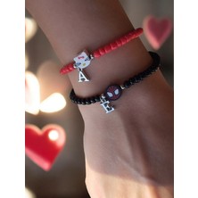 Amabel Jewelerys Sevgililer Günü Özel, Spiderman ve Hello Kitty Charm Harfli Bileklik