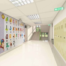 Ingilizce Harfler Okul Duvar Kağıdı Baskı