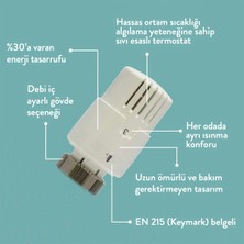 E.C.A Termostatik Kafa Gurubu Yedek Parça 602499033 ( Panel Radyatör İçin )