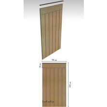Dekoratif Boyanabilir Duvar Çıtası Duvar Paneli 105X54CM 1 Adet Mdf ,duvar Paneli