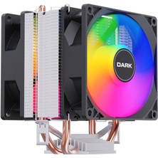 Dark Freezer X94 2025 Edition 2x9cm FRGB Led Fanlı, 48CFM - 110W TDP, 2x Isı Borusu, LGA1700 - AM5 Uyumlu, Direct Contact İşlemci Soğutucu (DKCCX94BL)