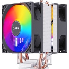 Dark Freezer X94 2025 Edition 2x9cm FRGB Led Fanlı, 48CFM - 110W TDP, 2x Isı Borusu, LGA1700 - AM5 Uyumlu, Direct Contact İşlemci Soğutucu (DKCCX94BL)