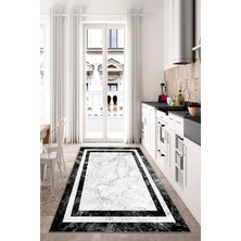 Alina Carpet Eco Touch Serisi Dijital Baskı Kaymaz Tabanlı Yıkanabilir Salon Halısı Mutfak Halısı Koridor Halısı