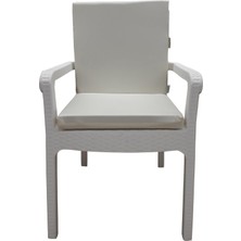 Mirzade 6 Adet Elit Su Geçirmez Yüksek Arkalı Minder-Krem