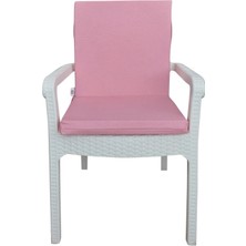 Mirzade 4 Adet Elit Yüksek Arkalı Minder Duck Bezi-Eltm Prm Pembe