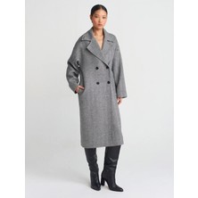 Dilvin 60754 Oversize Geniş Kesim Uzun Kaban