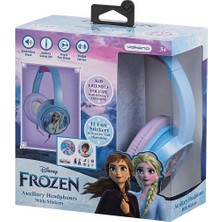 Kablolu Kulaklık Disney Frozen Karlar Ülkesi Anna Elsa Çocuk Kulaklığı Lisanslı DY-6513-FR2 11 Adet Sticker Ile Birlikte