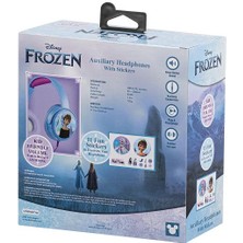 Kablolu Kulaklık Disney Frozen Karlar Ülkesi Anna Elsa Çocuk Kulaklığı Lisanslı DY-6513-FR2 11 Adet Sticker Ile Birlikte