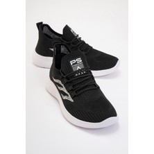 Ccway Anorak Bağcıklı Kadın Spor Ayakkabı SİYAH BEYAZ