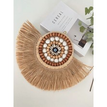 Doğal Muz Lifi Rafya Yelpaze Dekor Ofis Cafe Otel Mutfak Salon Duvar Dekoru