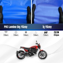 Ducati Scrambler Full Throttle Motosiklet Brandası Su Geçirmez Branda Mavi Branda Motor Branda