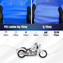 Harley Davidson Fat Boy Flstfı Motosiklet Brandası Su Geçirmez Branda Mavi Branda Motor Branda