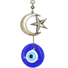 Ayyıldız Nazar Boncuğu Metal Duvar Süsü