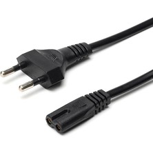 Güç Kablosu Tv/radyo/laptop/ps Adaptör 2 Pin Teyip Fişi 1,5 Metre