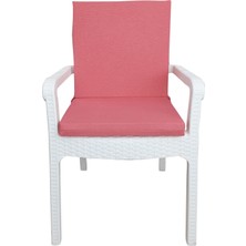 Mirzade 6 Adet Elit Yüksek Arkalı Minder Duck Bezi-Gül Kurusu