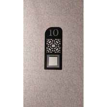 VG095 - Kapı Zili Çerçevesi (Numara Yazdırılabilir) Dekoratif Kapı Zili Ev Hediyesi