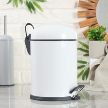 Evidea Bath Bon Çöp Kovası - Beyaz - 5 Lt