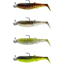 Savage Gear Cannibal Shad 8cm 5gr+7.5gr #2/0 Clear Water 4+4 Adet Silikon Balık