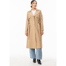 Tuğba Ergül 110 Kadın Trençkot Camel