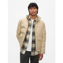 Gap Erkek Bej Geri Dönüştürülmüş PrimaLoft® Puffer Şişme Mont
