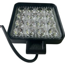 16 Ledli 12\24 Uyumlu Metal Kasa Çalışma Lambası 28 mm