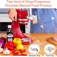 Augusts Kıyma Makinesi Bıçakları Eki Sosis Doldurma Aksesuarları Kitchenaid Tezgah Mikseri Gıda Için Tüm Metal Et Kıyma Makinesi (Yurt Dışından)