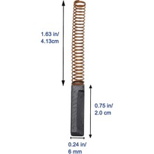 Augusts 3x W10380496 Karbon Tezgah Mikseri Motor Fırçası Whirlpool ve Mutfak Yardımı Mikser Motor Fırçası 5K5SS WHK55K (Yurt Dışından)