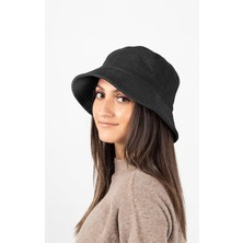 Külah Unisex Kadife Dokulu Basic Kova Bucket Model Şapka