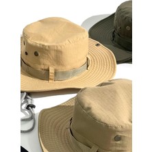 Külah Kadın Camel Güneş Koruyucu Kovboy Safari Şapkası