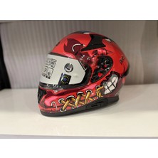 Kask Shıro Katana Sv Psyco Turuncu/bordo