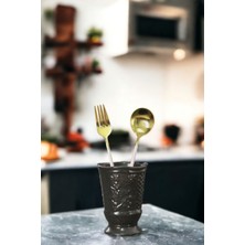 Metafox Tezgah Kaşıklık Modern Tezgah Üstü Kaşıklık Dekoratif Dik Kaşıklık Altın Eskitme Renk