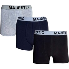 3 Lü Erkek Boxer Compak Penye